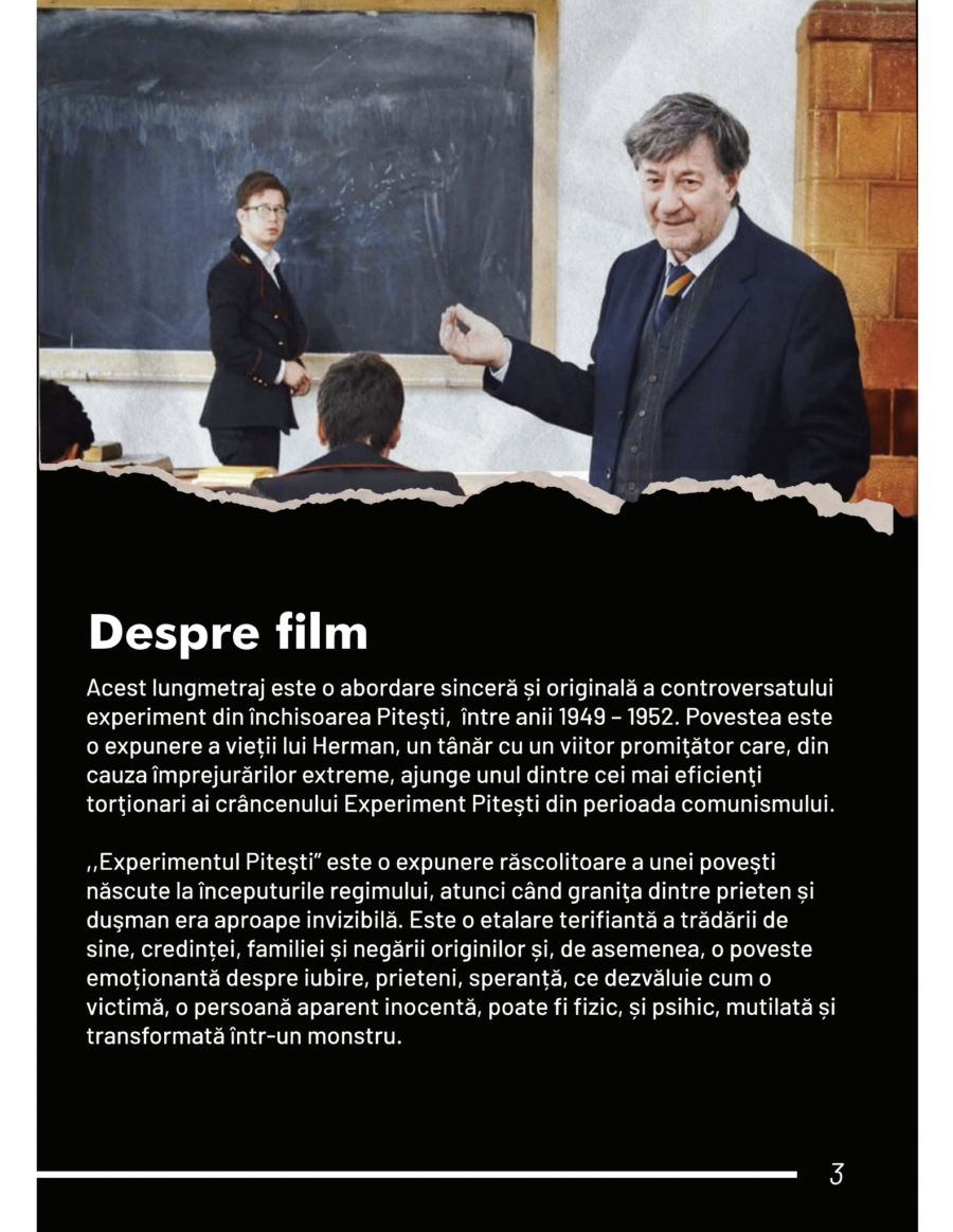 Filmul „Experimentul Pitești” despre teroarea din închisoarea comunistă, proiecție la Cinema Florin Piersic