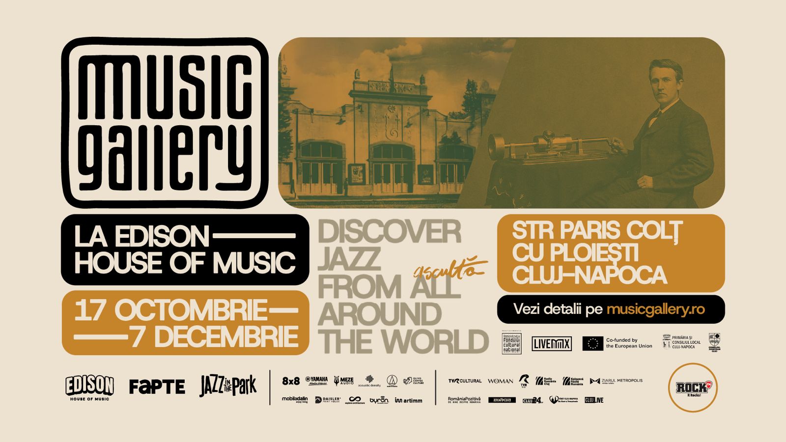 Fostul Cinematograf ,,Steaua Roșie’’ își redeschide porțile sub forma unei case a muzicii în Cluj-Napoca. Music Gallery deschide Edison – House of Music, la Cluj!