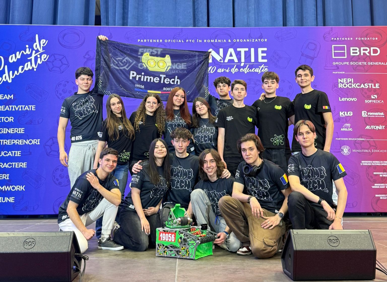 Echipa Liceului de Informatică „Tiberiu Popoviciu” din Cluj-Napoca, locul al doilea la Campionatul Național FIRST Tech Challenge și calificare la etapa europeană